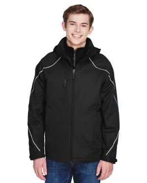 North End Men's Angle 3-in-1 Zip-Off Hood Jacket - 88196