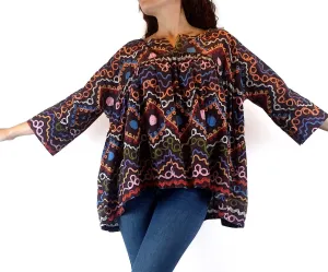 Obus colourful squiggle print oversize smock top size 0 (fits sizes 6-small 12)