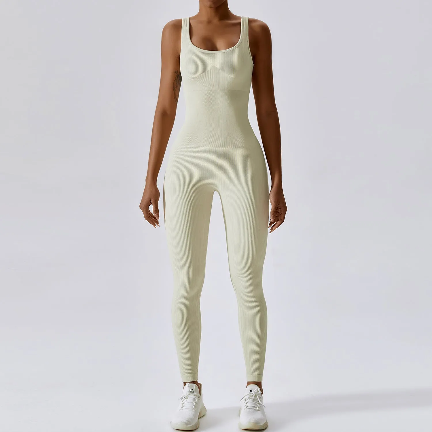 One-piece Yoga Suit Abdominal Slimming Exercise Elastic Tight