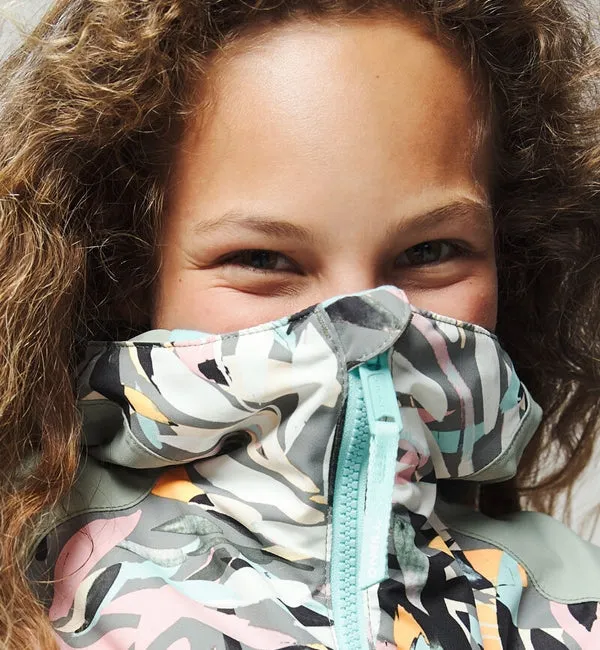 O'Neill Girls Allure Snowboard/Ski Jacket - Green AOP