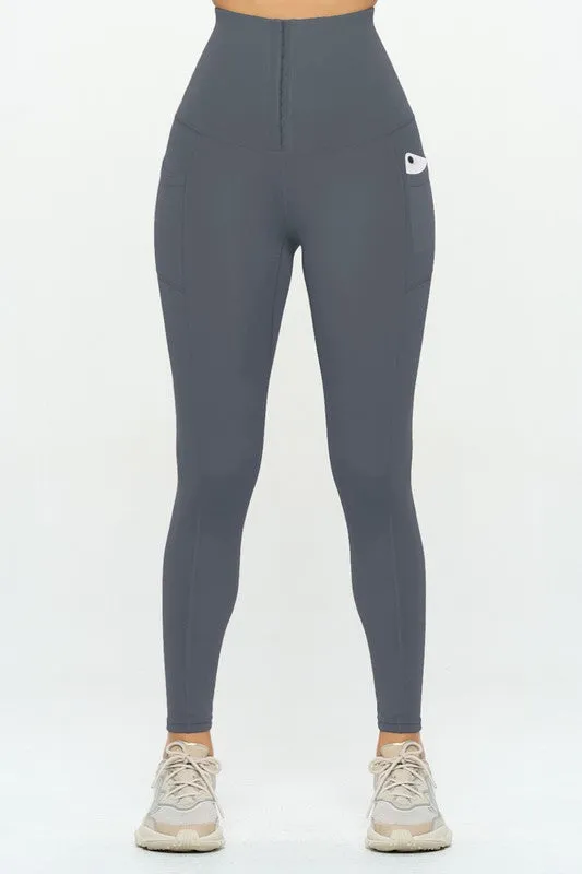 OTOS Active Corset leggings  Soft Body Shaper with Pockets