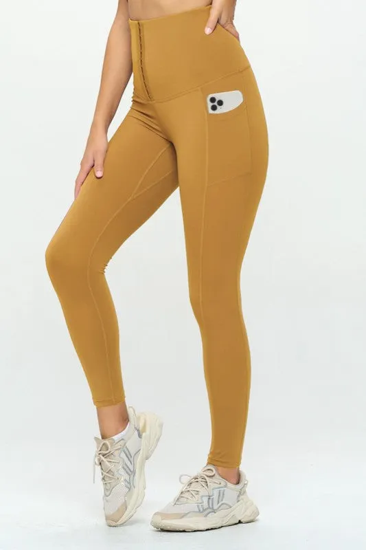 OTOS Active Corset leggings  Soft Body Shaper with Pockets