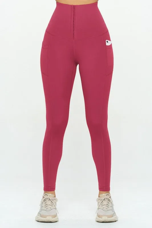 OTOS Active Corset leggings  Soft Body Shaper with Pockets
