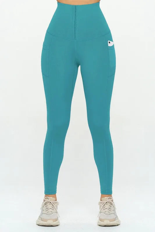 OTOS Active Corset leggings  Soft Body Shaper with Pockets