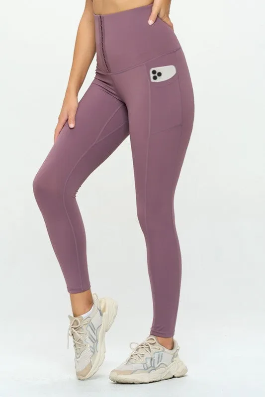 OTOS Active Corset leggings  Soft Body Shaper with Pockets