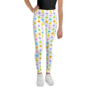 Pastel Polka Dot Youth Leggings