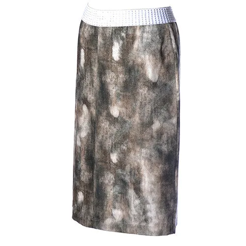 Pencil Skirt - Cotton Stretch Twill