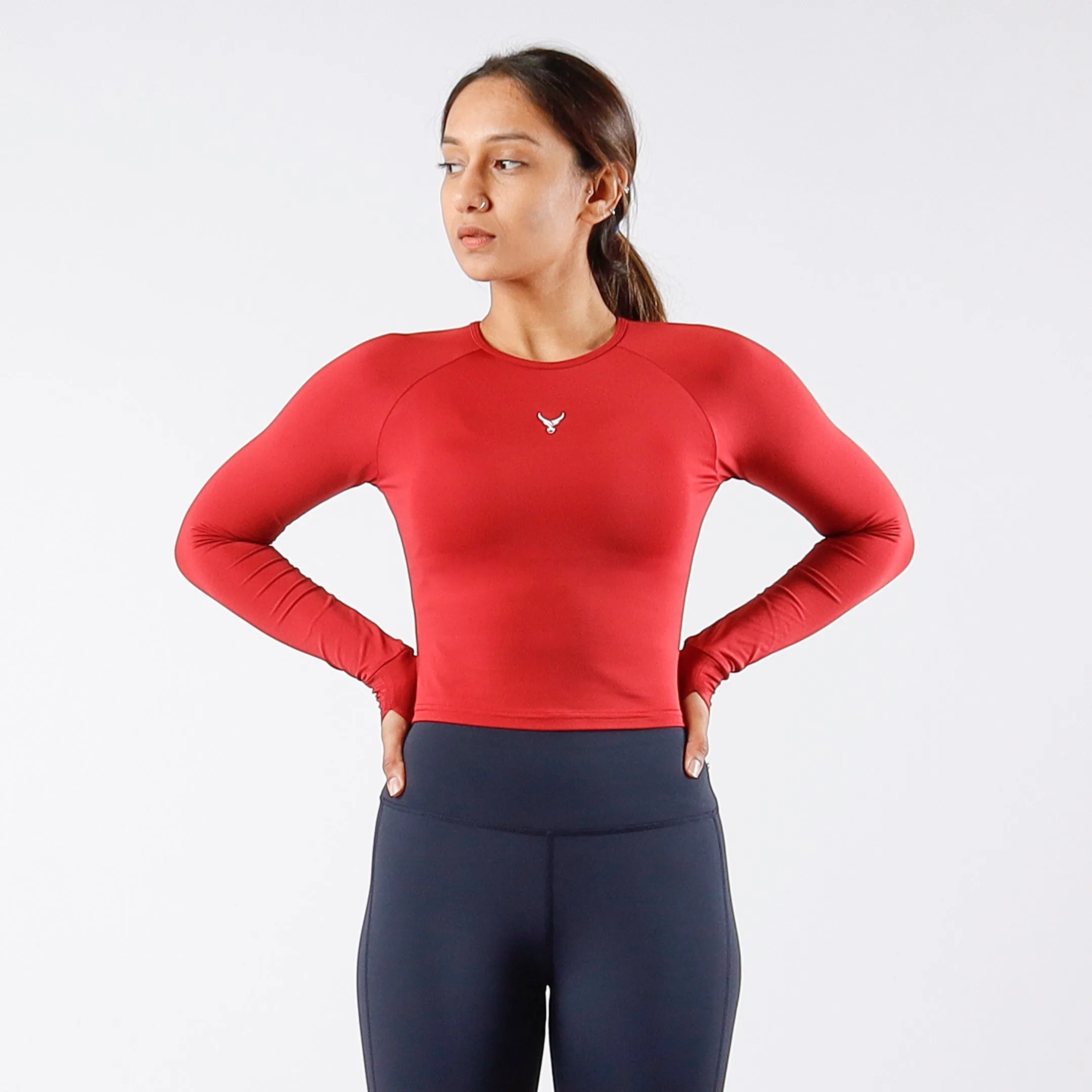 Performance Long Sleeve Crop Top