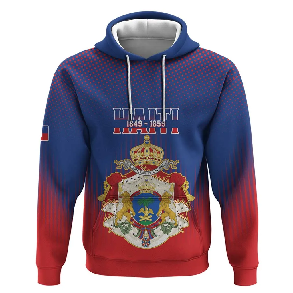 Personalized Anpi an Ayiti Zip Hoodie Imperial Coat Of Arms Flag Style LT15