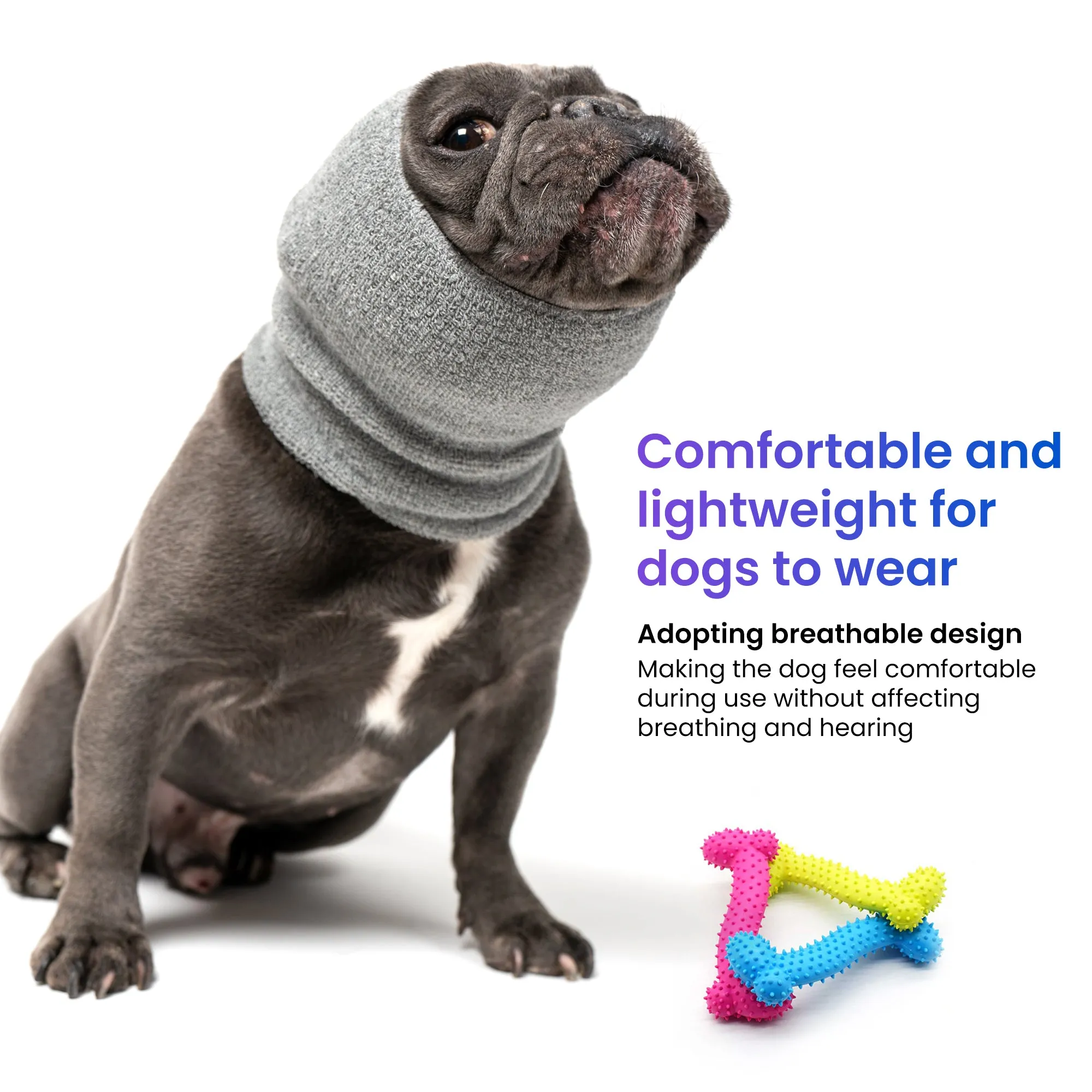 Pet Hoodz for Dogs-Anxiety, Grooming, Ear Muffs, Dog Ear Protection, Calming Hood, Ear Compression, Pet Hoodie, Dog Hoodie, Dog Ear Wrap