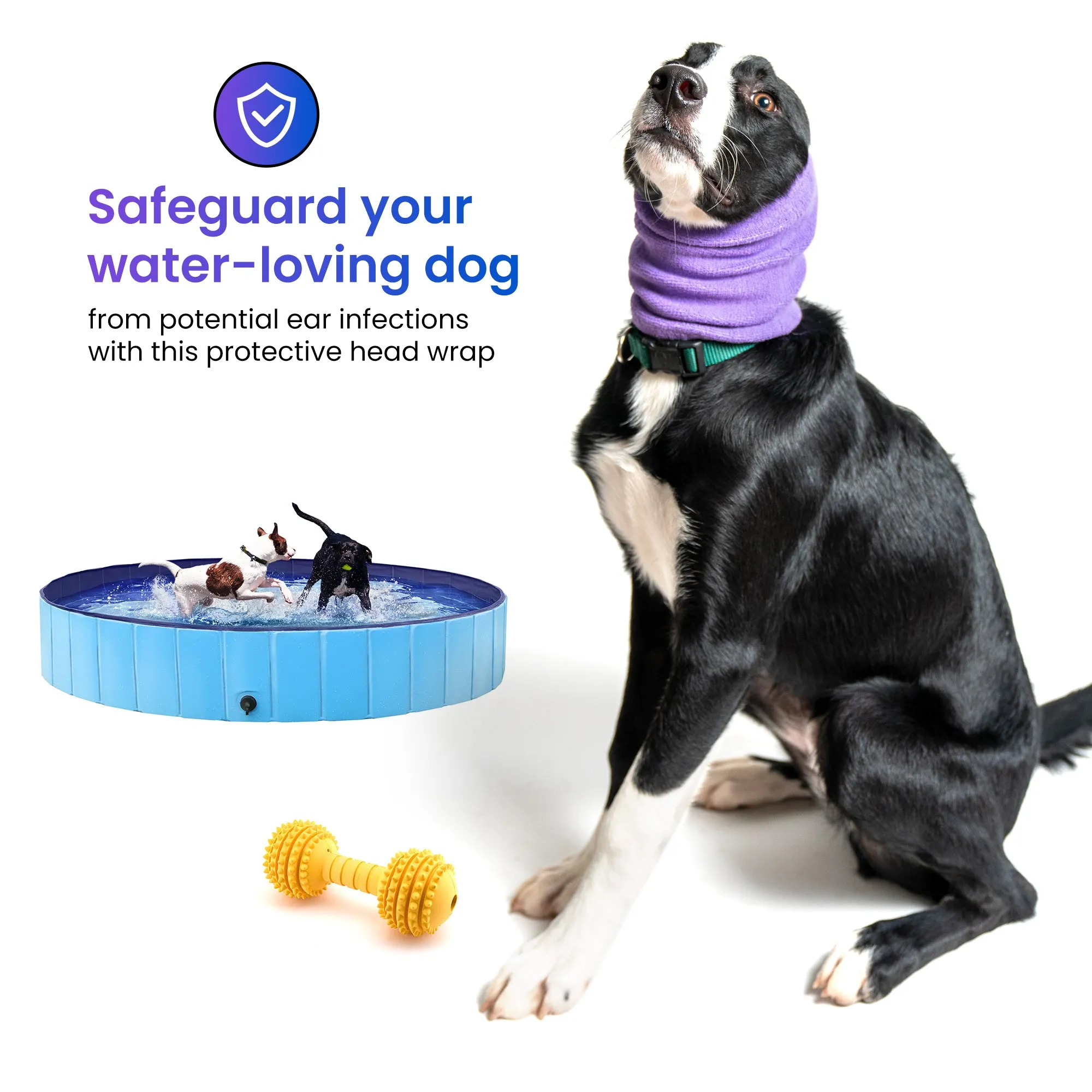 Pet Hoodz for Dogs-Anxiety, Grooming, Ear Muffs, Dog Ear Protection, Calming Hood, Ear Compression, Pet Hoodie, Dog Hoodie, Dog Ear Wrap