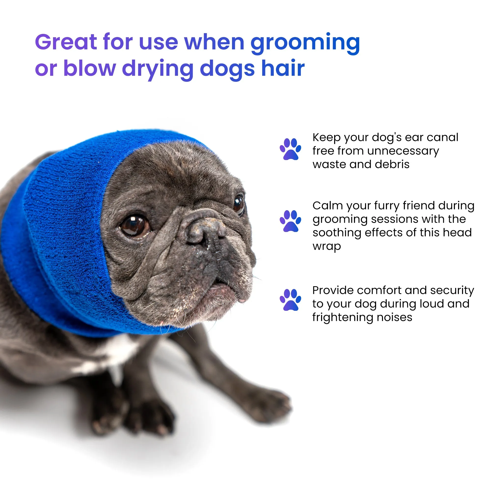 Pet Hoodz for Dogs-Anxiety, Grooming, Ear Muffs, Dog Ear Protection, Calming Hood, Ear Compression, Pet Hoodie, Dog Hoodie, Dog Ear Wrap