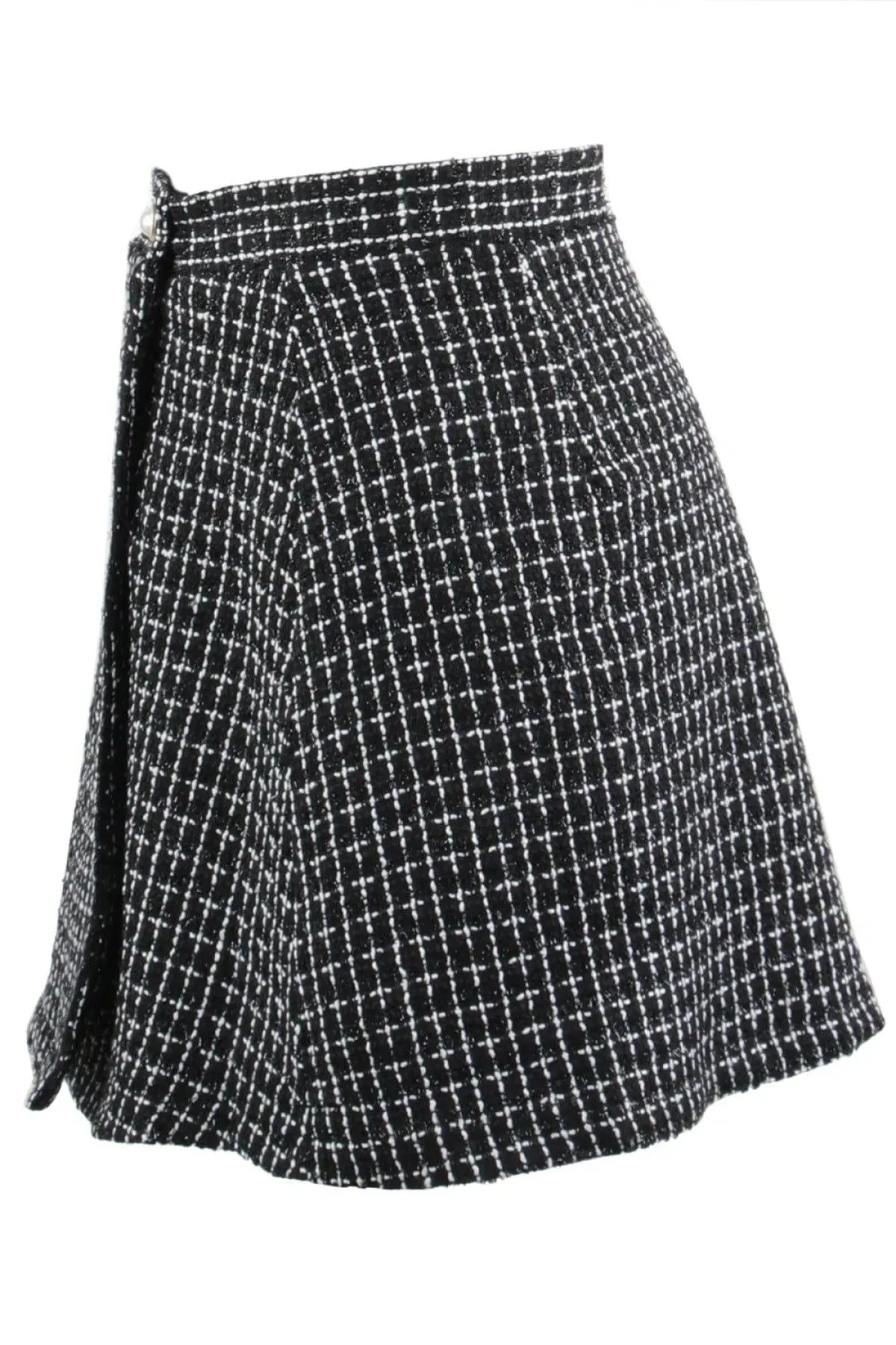 Plaid High Waist Tube Skirt