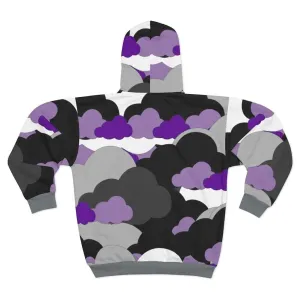 Plumskum Cloud Camo Cut Sew AOP Zip Hoodie