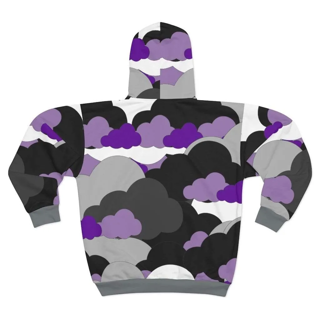 Plumskum Cloud Camo Cut Sew AOP Zip Hoodie