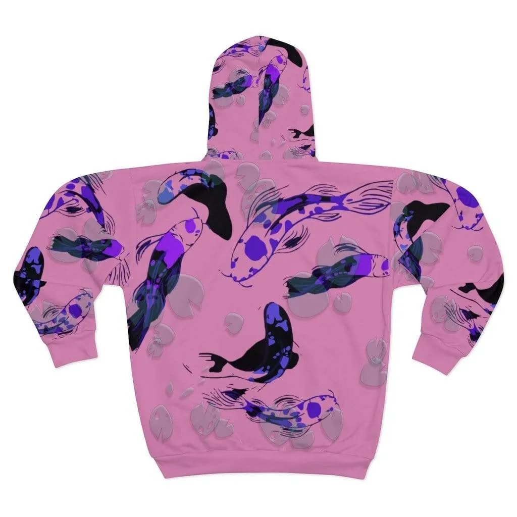 Plumskum Koi Dream AOP Unisex Zip Hoodie