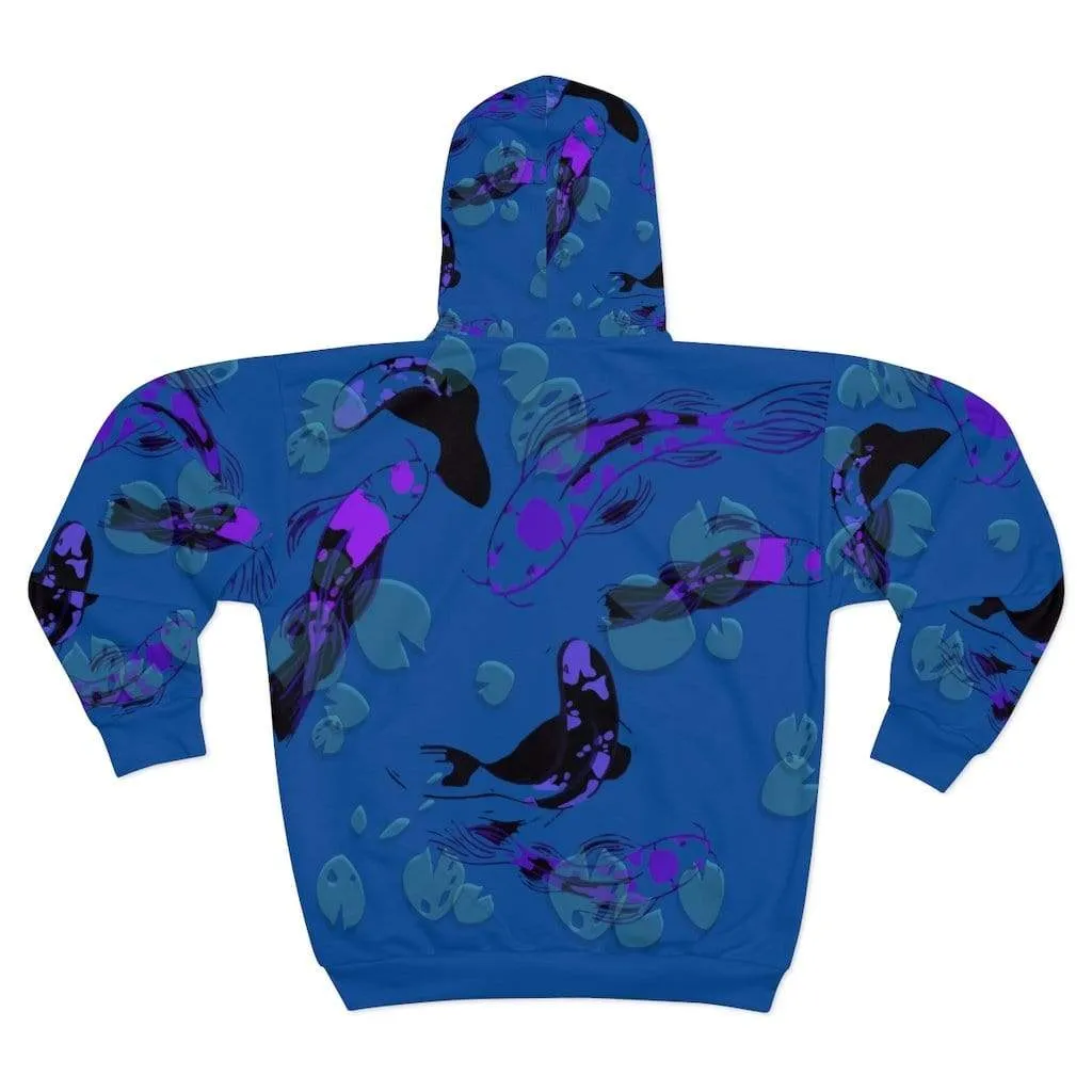 Plumskum Koi Dream AOP Unisex Zip Hoodie
