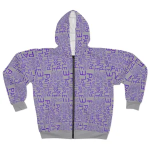 Plumskum | Purple | Pattern | Product | Zip Hoodie