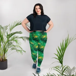 Plus Size Leggings - Viridian Shroud
