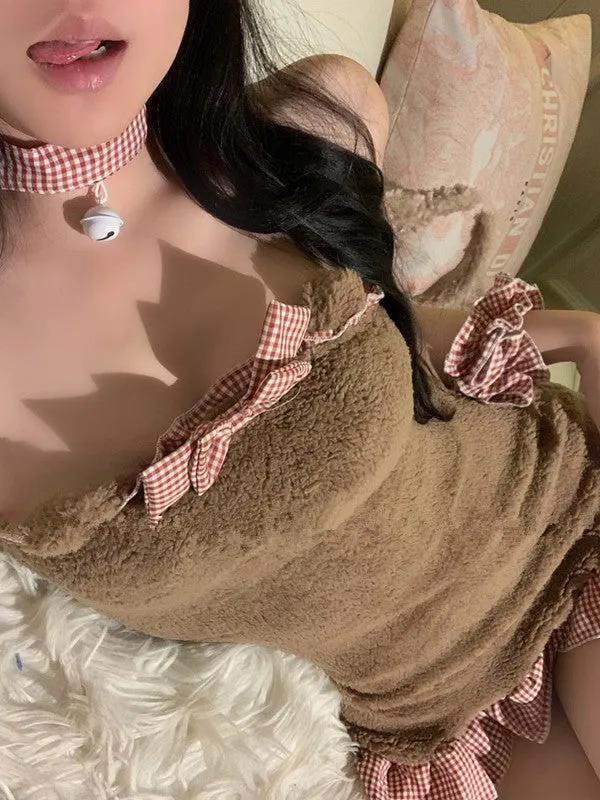 Plush Maid Bear Nightgown UB98687