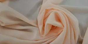 Poly Crepe de Chine Peach