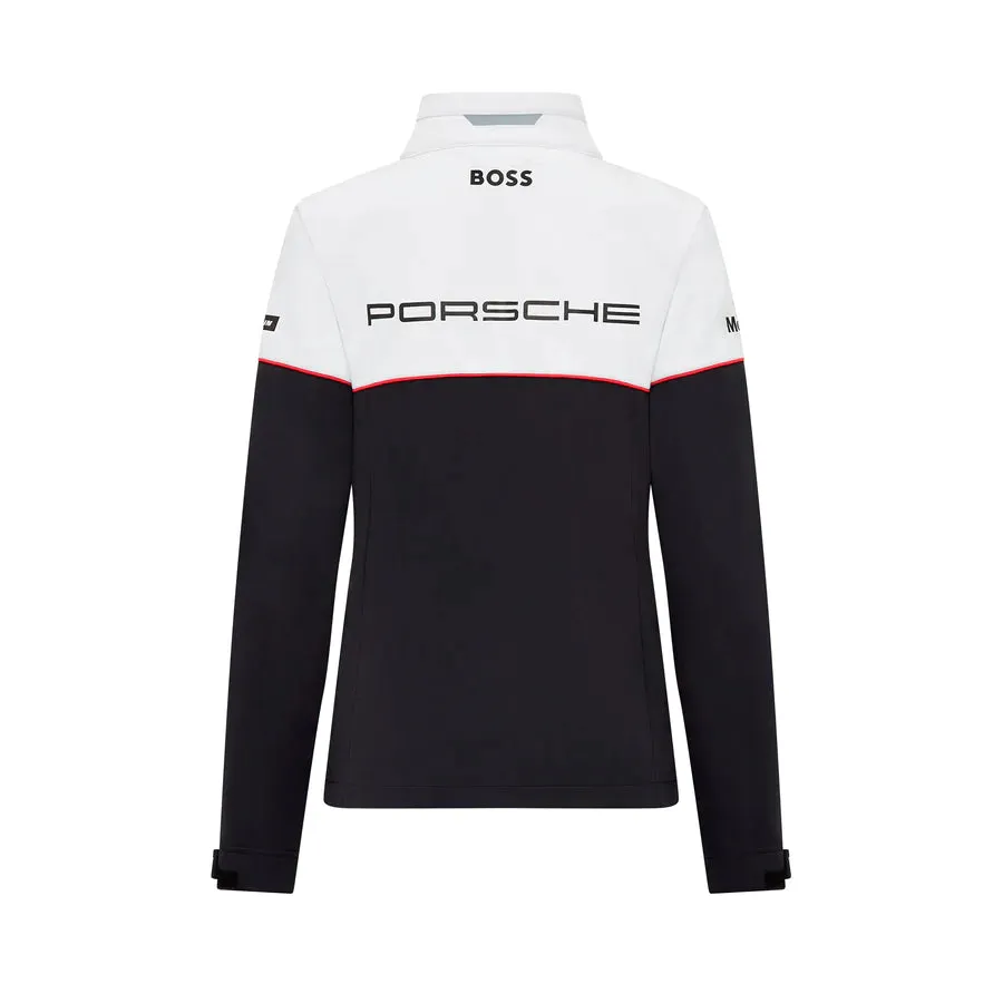 Porsche Motorsport Women's Team Softshell Jacket - Black & White