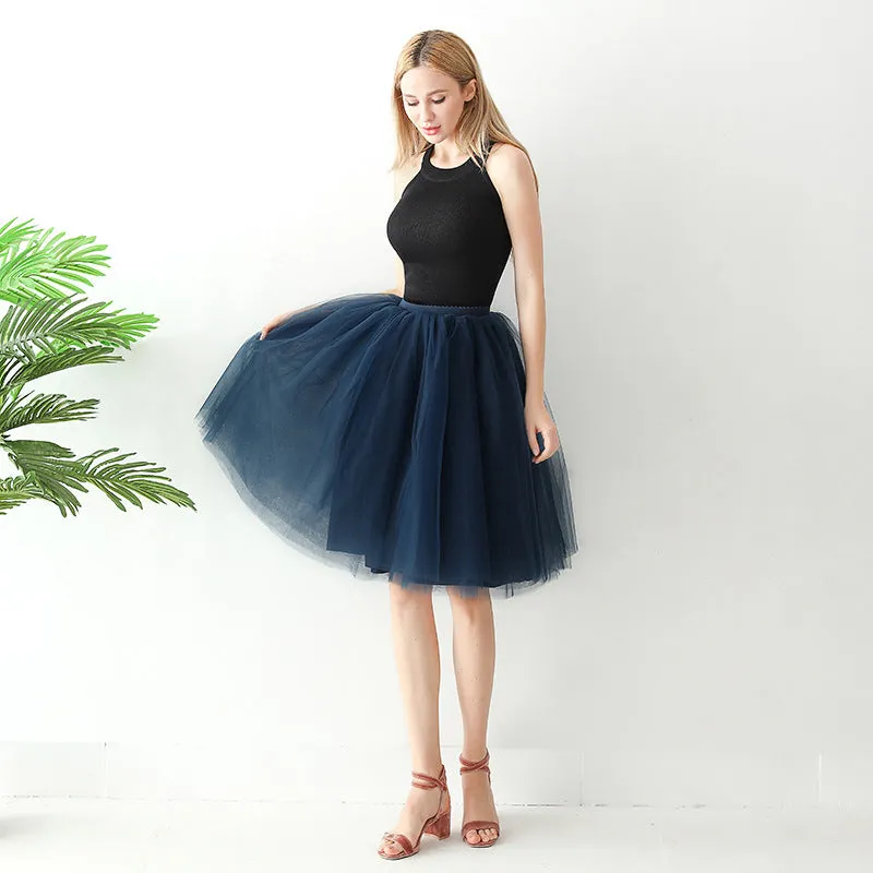 Puff Skirt Pleated Skirt Mesh Skirt Adult Skirt A-Line Skirt