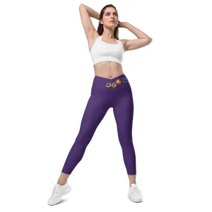 Purple Crossover Leggings