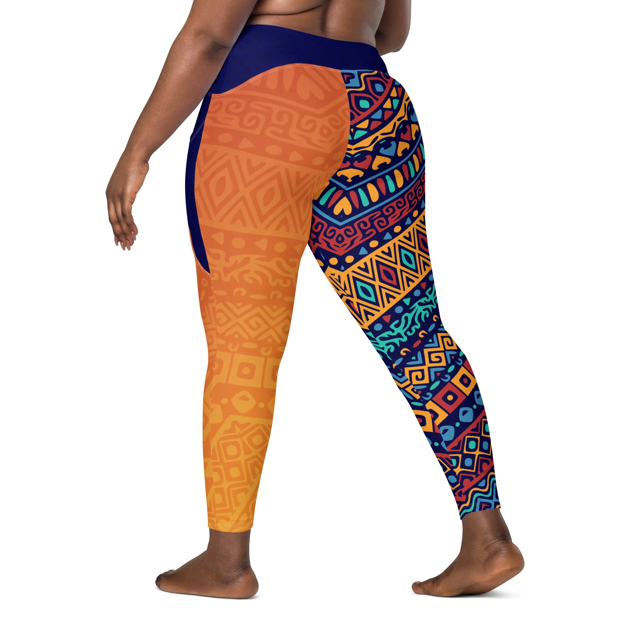 Queen Woman - Crossover leggings with pockets