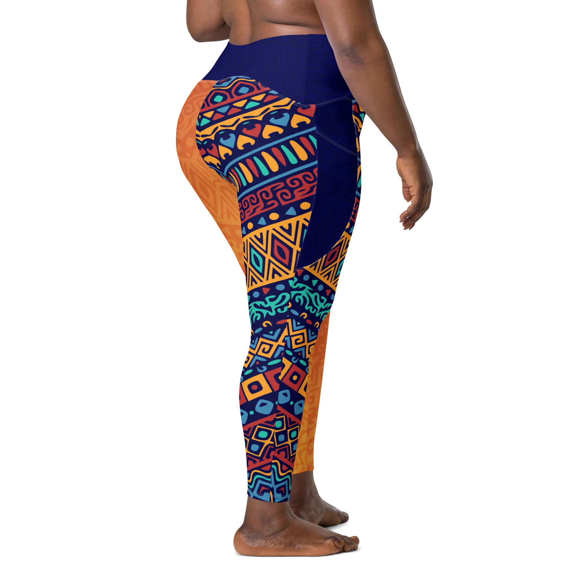 Queen Woman - Crossover leggings with pockets