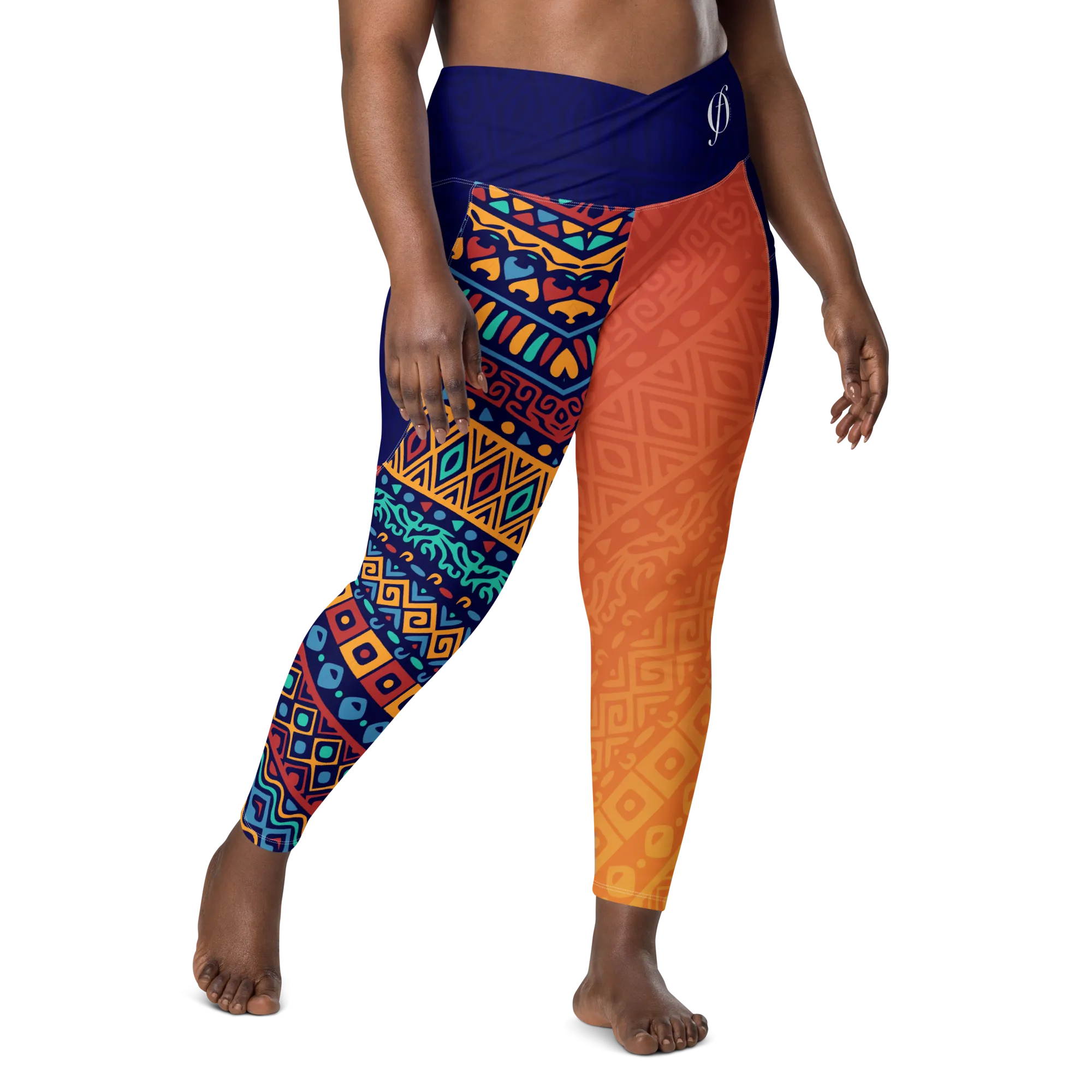 Queen Woman - Crossover leggings with pockets