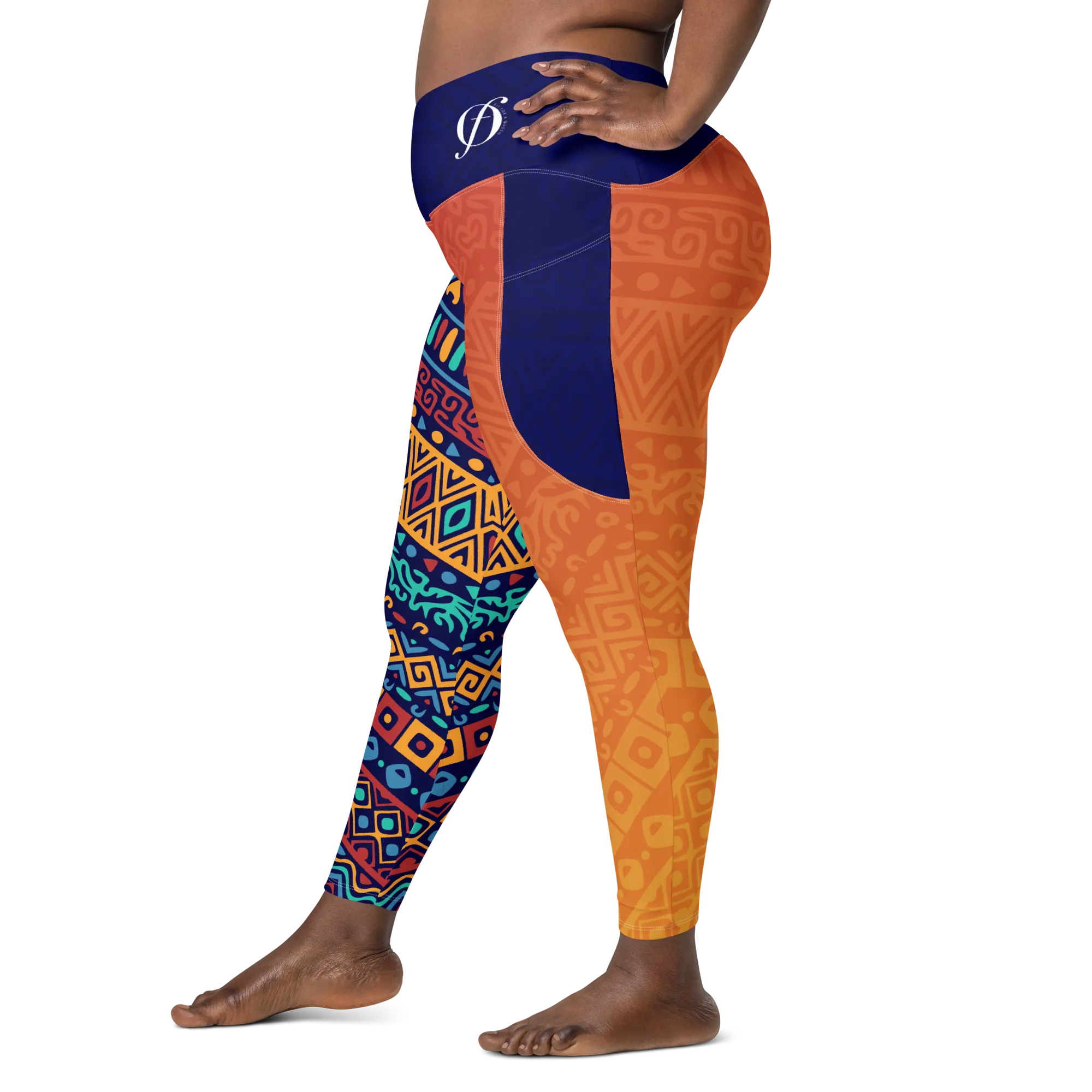 Queen Woman - Crossover leggings with pockets