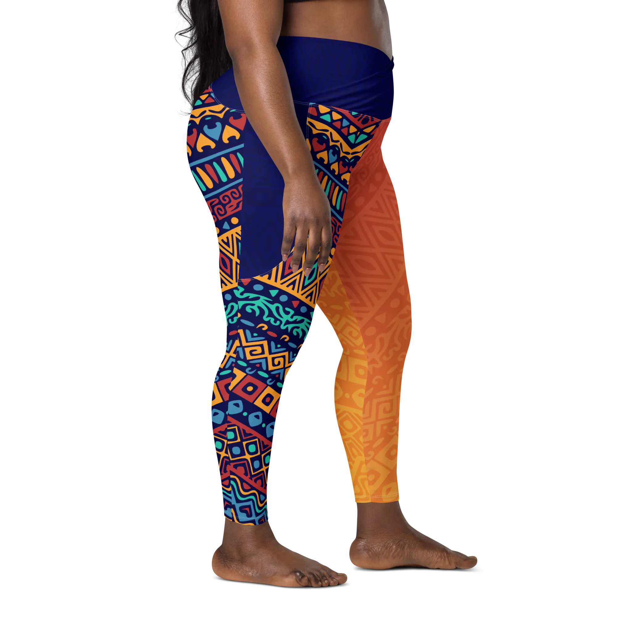 Queen Woman - Crossover leggings with pockets