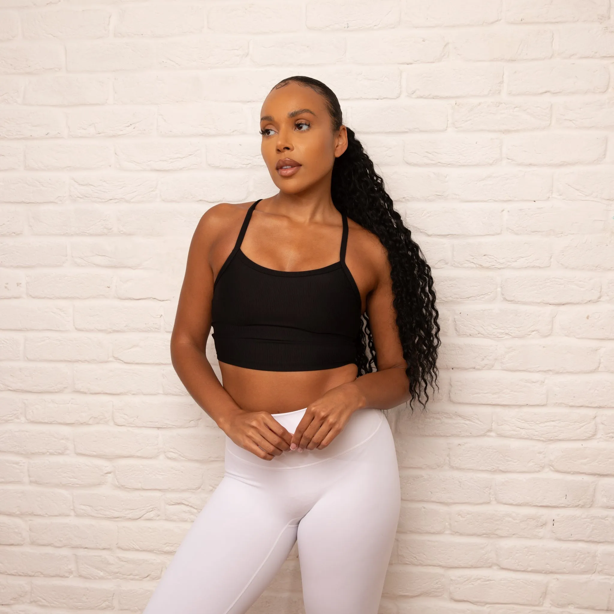 Racerback Ribbed Sports Bra