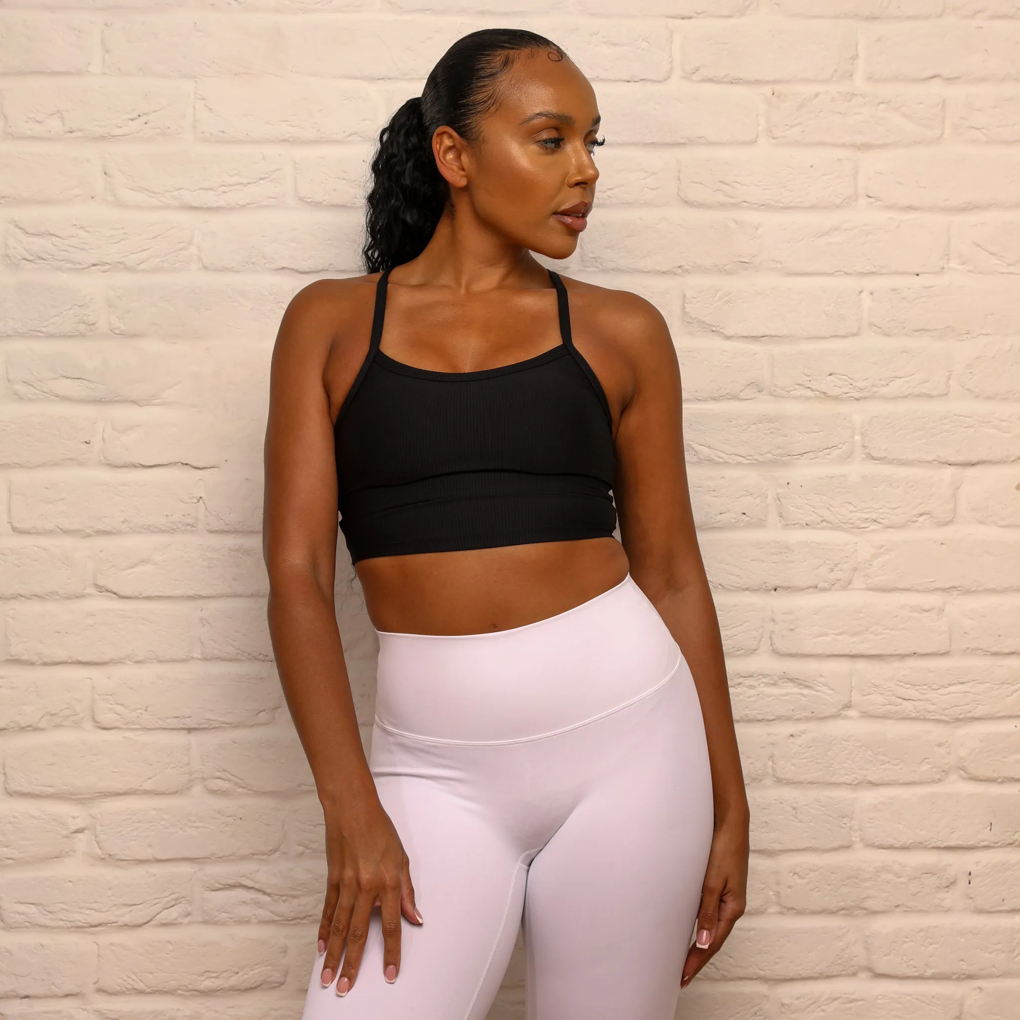 Racerback Ribbed Sports Bra