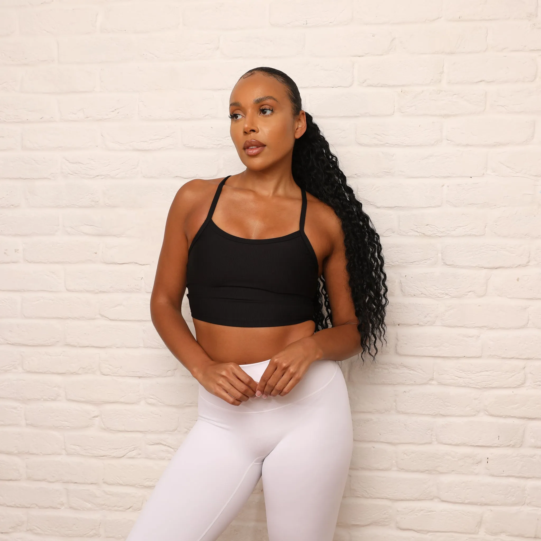 Racerback Ribbed Sports Bra