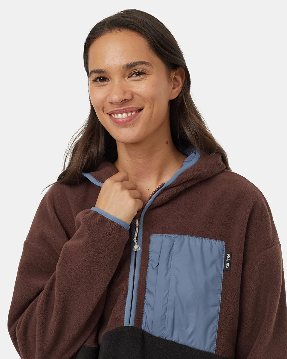 Recycled MicroFleece Contrast 1/4 Zip