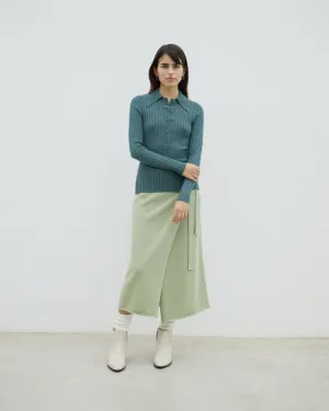 reina skirt in green tea