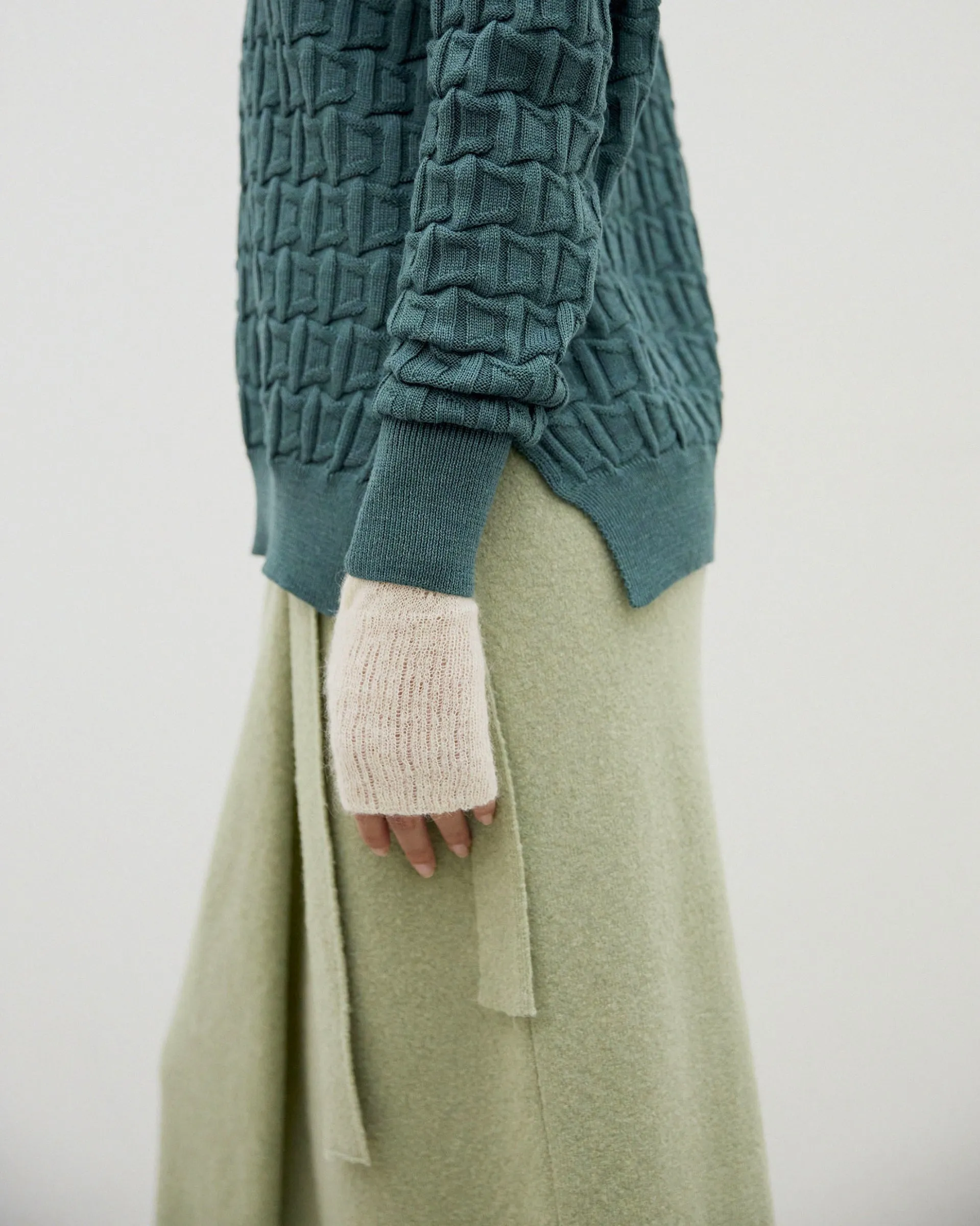 reina skirt in green tea