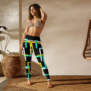 Retro Pattern Yoga Leggings