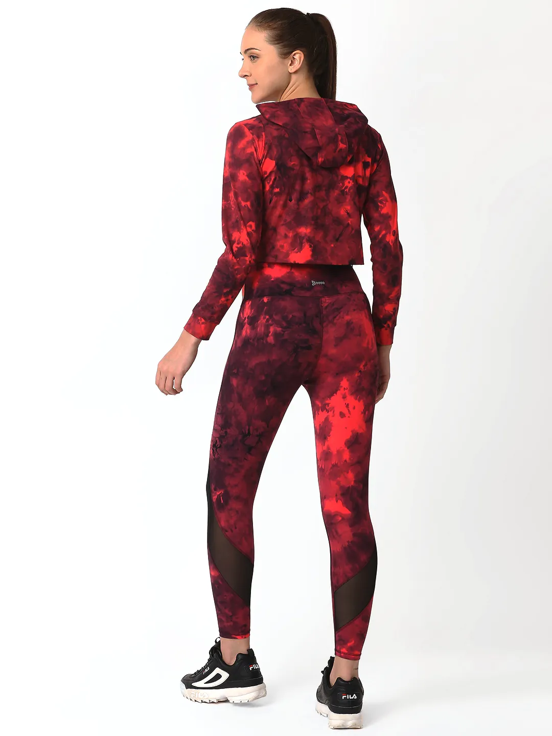 Ruby Wine Tie-dye Hoodie Set