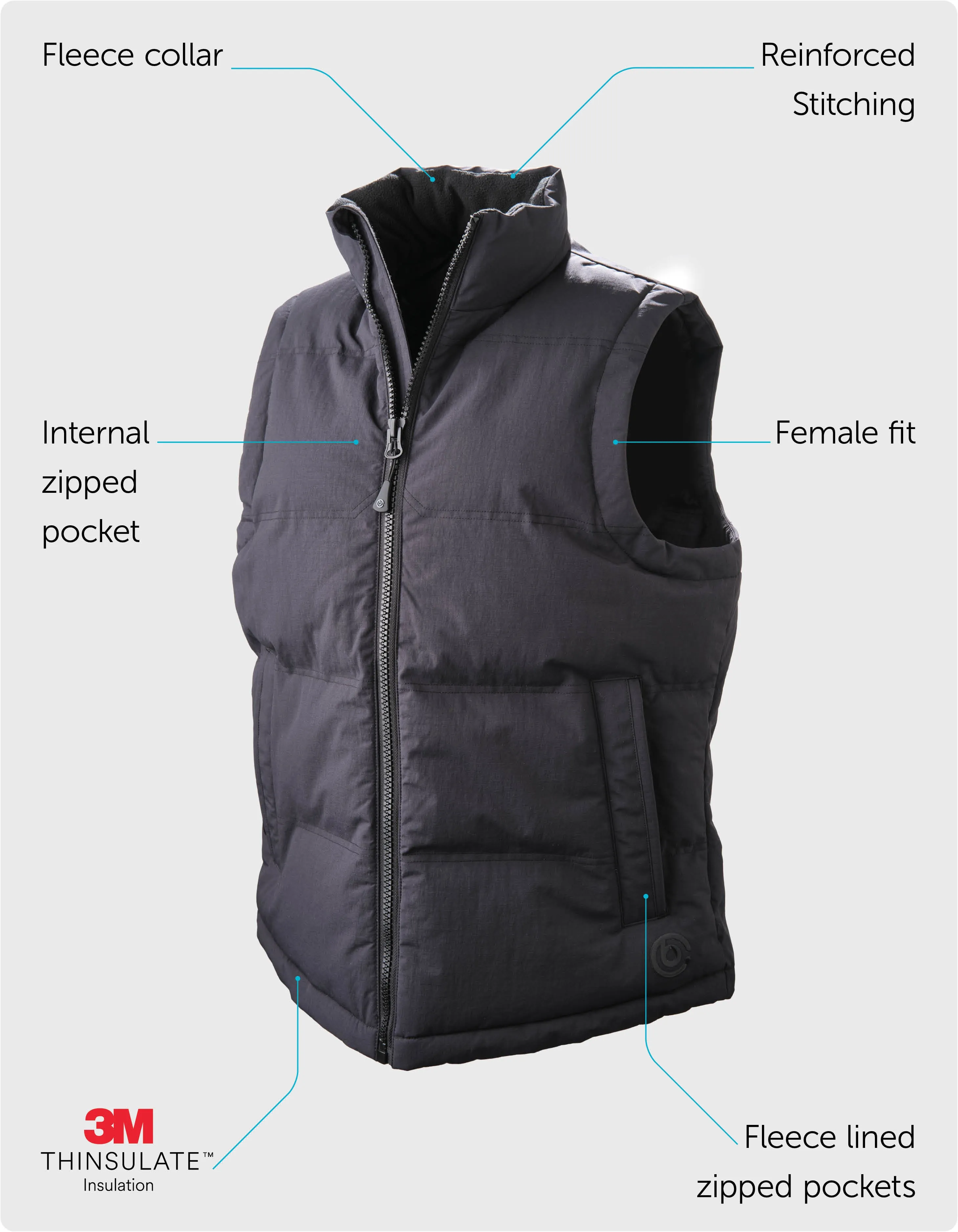 Rugged Womens Insulated Vest