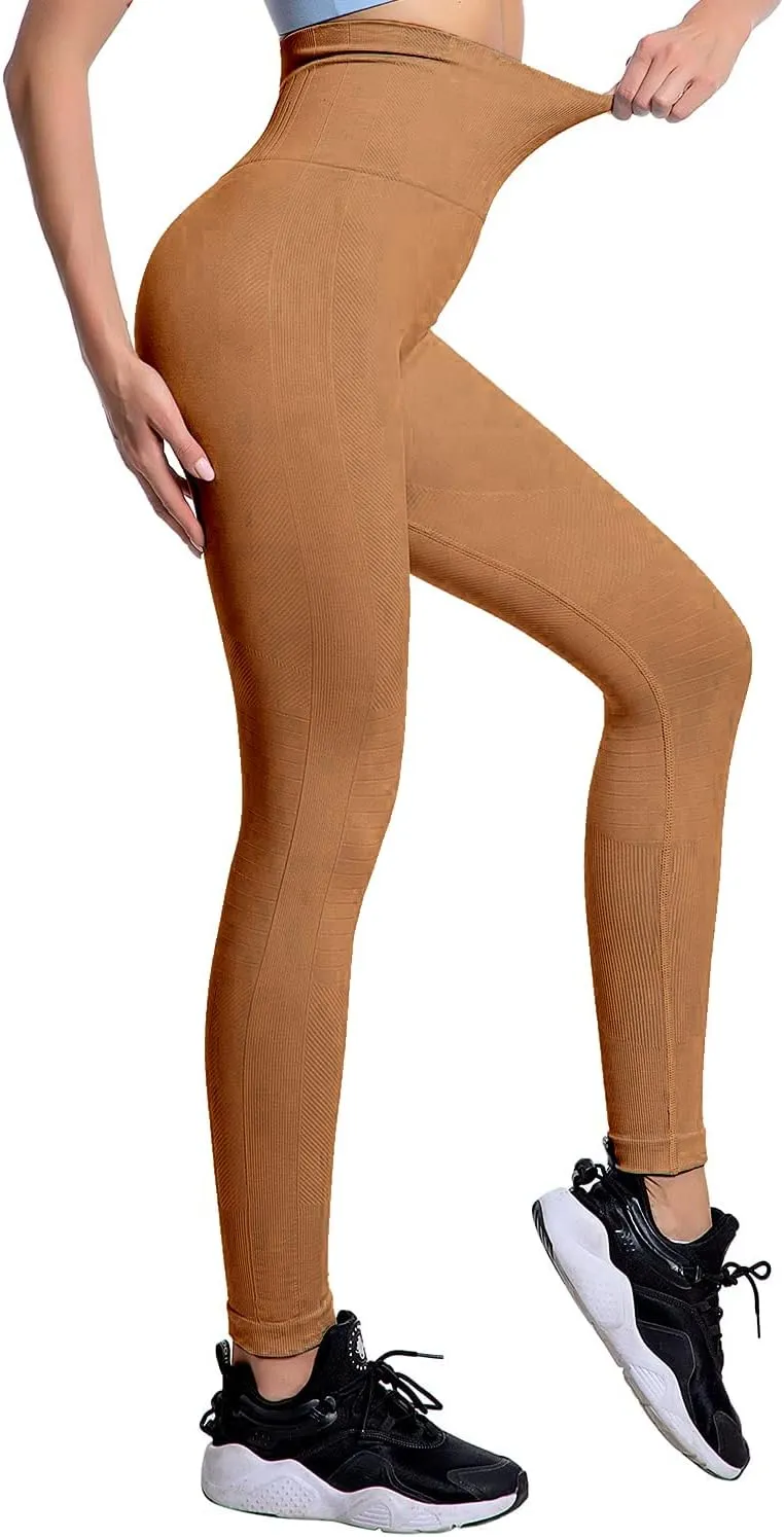 RUNNING GIRL Yoga Pants for Women, High Waisted Compression Workout Leggings Tummy Control Capri Seamless Leggings