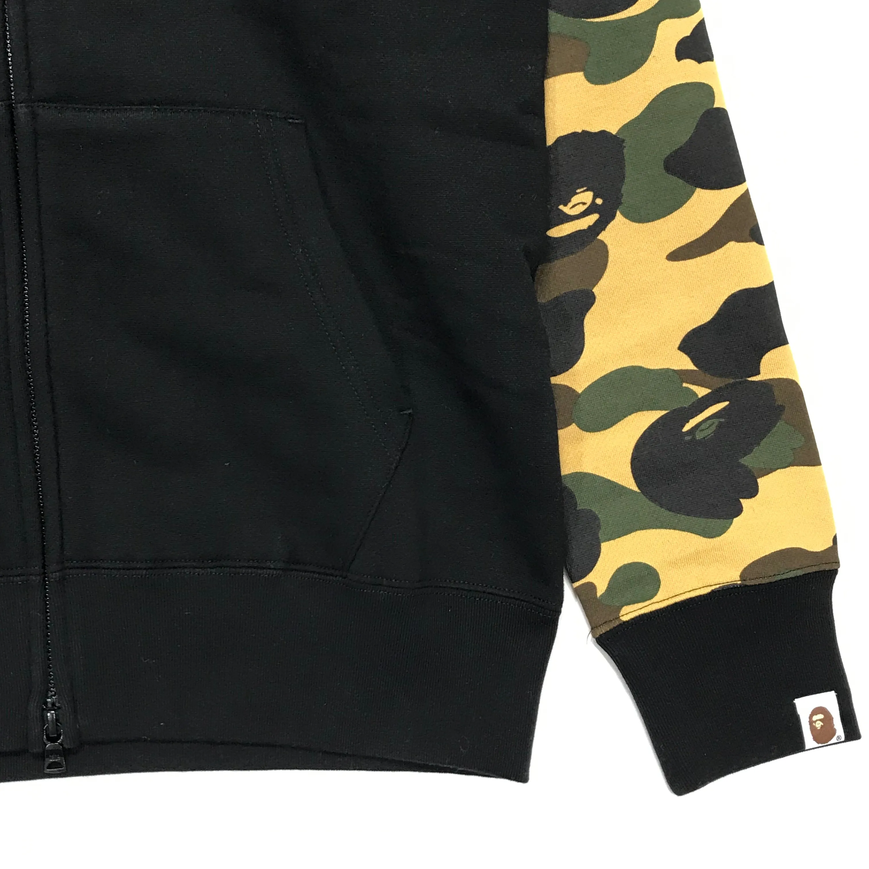 [S] DS! A Bathing Ape Bape 1st Camo Sleeve Full Zip Hoodie