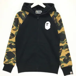 [S] DS! A Bathing Ape Bape 1st Camo Sleeve Full Zip Hoodie