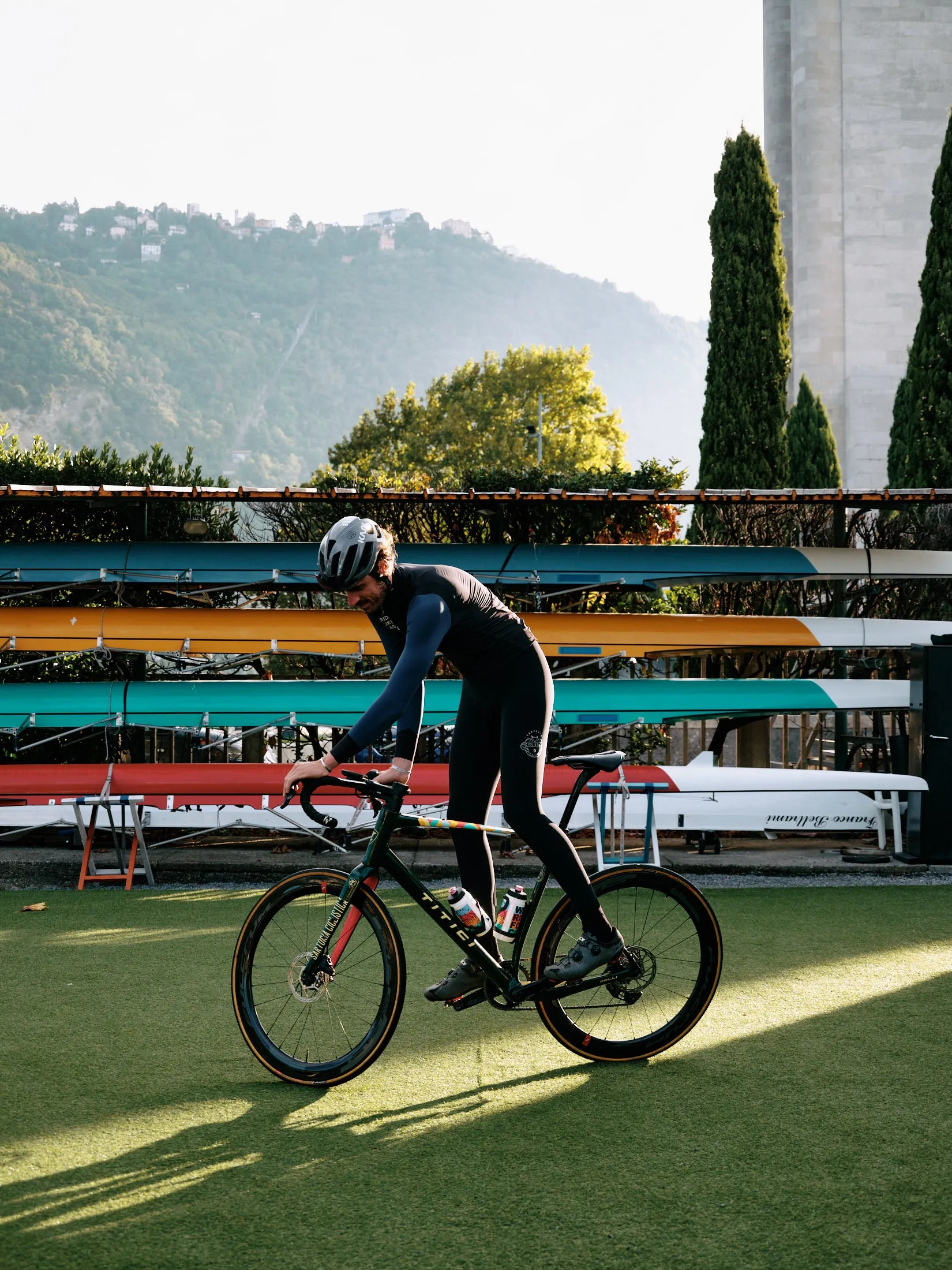 SCC long sleeve mid-season jersey - Black and Lake blue