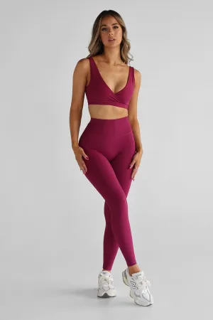 SCULPT Full Length Leggings - Sangria