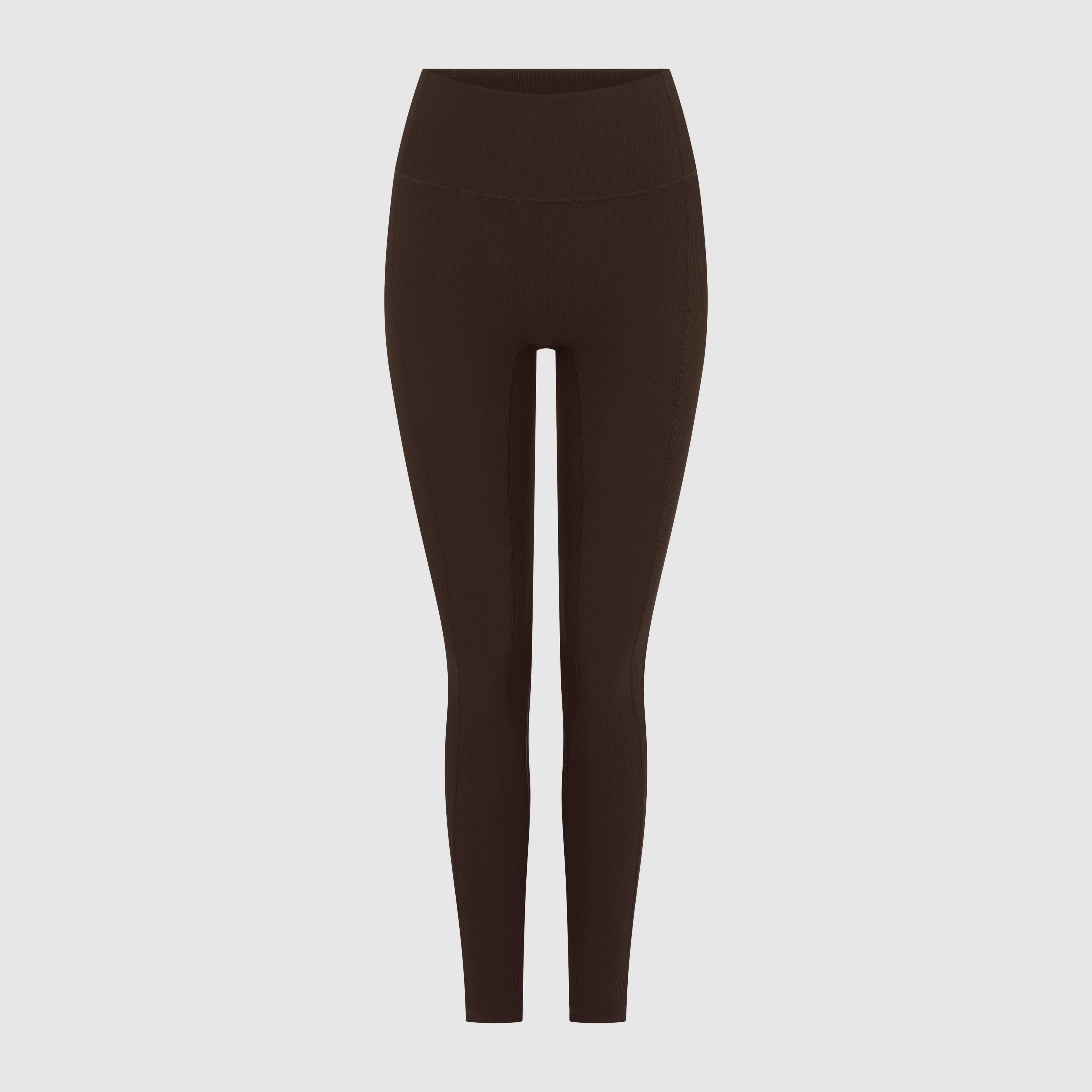 SCULPT RIB LEGGINGS - BITTER CHOC