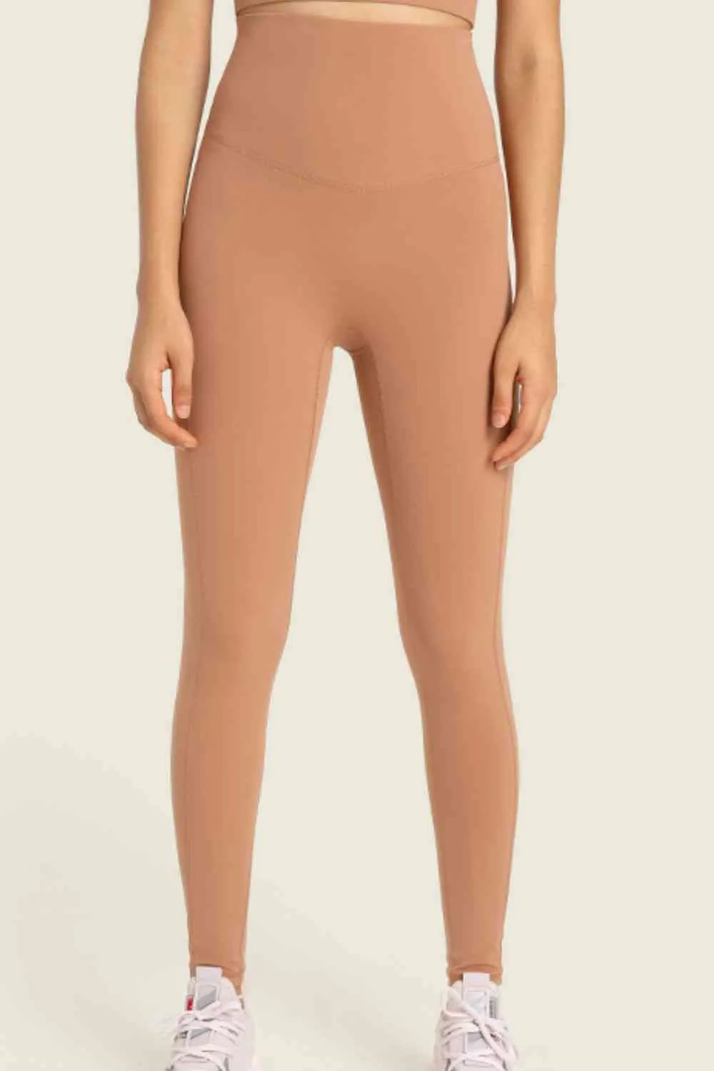 Seamless High-Rise Wide Waistband Yoga Leggings