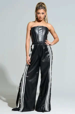 SEE YOU NEXT YEAR PU JUMPSUIT
